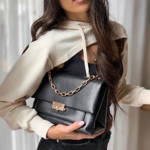 Micheal Kors CECE Chain Large Shoulder Bag